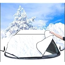 Car Windscreen Shield, Heavy Duty Foil Shade For All Weather, Snow | Ice | Water | Frost | Dust | UV | Leaves Proof, Ultra Thick Protective Cover For Windshield, Universal For