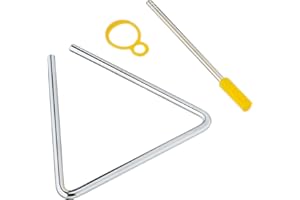 Fuzeau - Triangle En Métal Ø 13 Cm Avec Batte Et Maneton - Percussion Cristalline Pour Éveil Musique - Sons Scintillants - Apprentissage Instrument Simple Pour Enfants Dès 3 Ans - Réf. 8267