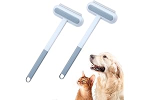 ‎PARTIDEAL Partideal Fusselbürste Tierhaare, Tierhaarentferner Bürste Fusselbürste Tierhaare, 3 In 1 Haarentfernungs-Teppichbürste, Aufnahme von Tierhaaren für Bettlaken Teppiche Kleidung (2 Pcs)