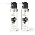 Nedis Air Duster for Camera & Other Sensitive Electronics, Camera Cleaning Kit,450 ml (15.2 oz) | 6 Bar| Made in Europe | Imported from Netherlands - Pack of 2 (Remove Safety Lock Before Use)