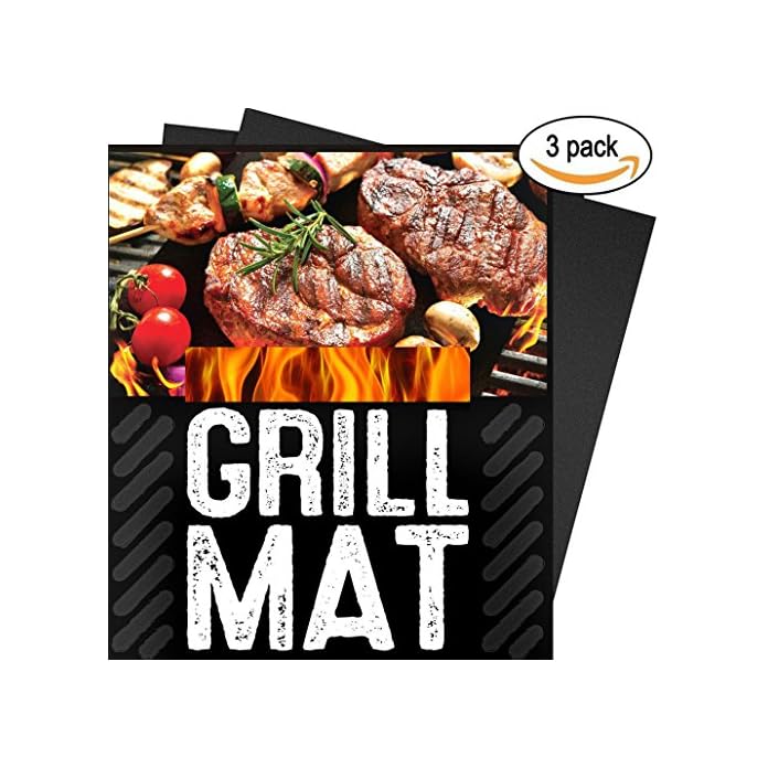 Xide Grillmatte 3er Set Premium Grillmatten Zum Grillen Und Backen Teflon Antihaftbeschichtung Backmatte Wiederverwendbar Und Splmaschinenfest Ideal Fr Gas Kohle Elektrogrill Ofen 40x33 Cm
