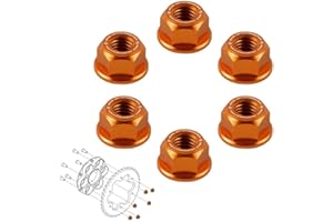 NICECNC CNC Kettenrad Schraube Muttern Set M8x 1,25 Universal Compatible with KTM 790 Duke 1290 Super Duke R 390 Abenteuer Duke 390 890 690 SMC R RC 390 RC8