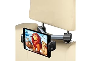 Homeet Uchwyt Na Tablet Samochodowy, Wysuwany ZagłÓWek Na Tablet, Uchwyt Na Tablet,Odpowiedni Dla UrządzeŃ Ipad/Iphone/Samsung Galaxy Tabs/Kindle Fire HD/Switch Itp. 4-14 Cali