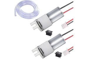 RUNCCI-YUN 2PCS 6V-12V Micro Motorpumpe, Aquarium wasserpumpe mini, Wasserkühlpumpe selbstansaugend DC 12 V Mini Wasser Saugpumpe,370 Membranpumpe Geräuscharm,für Tee Maschine Aquarium Wasserspender