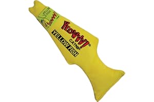 YEOWWW Żółta Ryba Zabawka z kociakiem dla kota