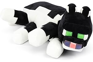 Jay Franco Minecraft Tuxedo Cat Plush Pillow - 40 cm Soft Stuffed Animal