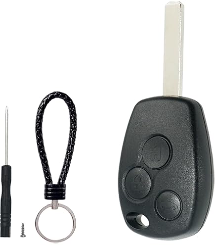 2 Bouton Coque Clé Télécommande Lame Vierge For Renault Clio Kangoo Megane Modus - Auto