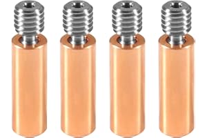 DIANN 4pcs All Metal Bimetal Heatbreak Copper Titanium TC4 Throat High Temperature for Creality 3D Printer CR10 Hotend