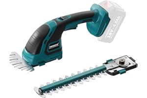 KIESBOHR 2-IN-1 Grasschere und Heckenschere Kompatibel mit Makita 18V Akku, CSL303 Kleine Gras und Strauchschere Ideal für Kompakte Gartenarbeiten (ohne Akku und Ladegerät)