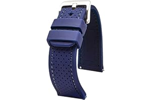 STUNNING SELECTION ALPINE Sporty Premium Soft Silicone Adjustable Watch Band - Replacement Rubber Watch Bands for Women & Men - Waterproof Quick Release Watch Straps - Compatible with Regular & Smart Watch Bands