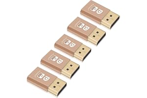 Furjosta DisplayPort Dummy Plug Virtual Display Adapter & Headless Ghost Display EDID Emulator 4K DP Dummy Plug (fit Headless 1920x1080@60Hz) 5P