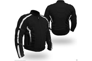 Chaqueta para Motociclistas Modelo Chicane de Malla Ligera para el Flujo de Aire en Verano, Impermeable, con Protectores CE 1621-1 y Forro Desmontable, de Bikers Gear Australia.