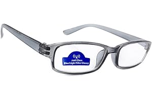 MFAZ Morefaz Ltd Slim damskie męskie okulary do czytania +0,50 +0,75 +1,0 +1,5 +2,0 +2,5 filtr niebieskiego światła, okulary chroniące przed oślepieniem, odporne na zarysowania obiektyw do komputera