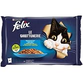 Felix Multipack Somonlu ve Ton Balıklı Yetişkin Kedi Yaş Maması 4x85gr