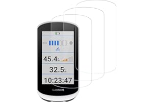 Beukei Vitre Protection pour Garmin Edge Explore 2 Verre Trempé, 3 Pièces Protege Ecran [Dureté 9H][Ultra HD Claire][Anti Rayures] Film