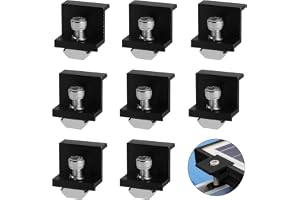 8 st. solpanelsfäste 30 mm solmodul ändklämmor husbil platt tak