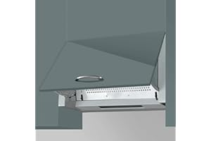 SIA INT60SS 60cm Silver Integrated Built In Cooker Hood Kitchen Extractor Fan