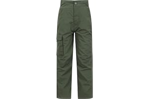 Mountain Warehouse Active Kids Trousers - Lightweight, Fast Drying All Season Pants, Shrink & Fade Resistant Casual Bottoms - for Spring Summer, Travelling, Camping
