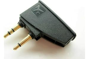 BAAQII Flugzeug Audio Adapter für Bose QC35 QC25 QC20 QC15 QC3 QC2 Kopfhörer