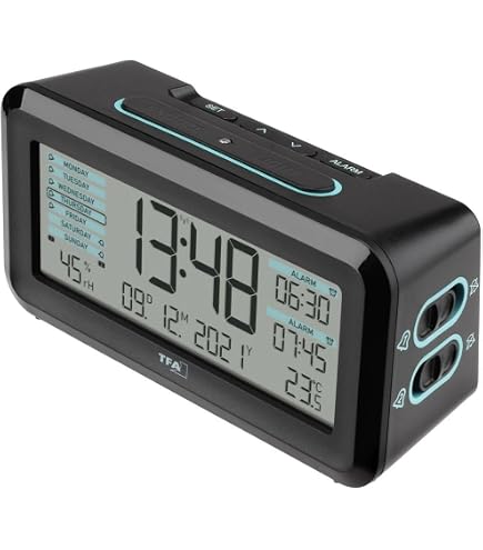 Sveglia Radio TFA 60.2546.01 – Display A Contrasto, Ricarica USB Per Smartphone, 170x105x110 Mm - 3
