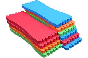 WUDQIJI Angelschnur Schaumplatte 20 Stück 5x12cm Aufwickler Angeln Schaum Vorfachaufwickler Schaumplatten Angelzubehör Schaum Angelschnur Bord für Halten von Angelschnüren(Zufällige Farbe)