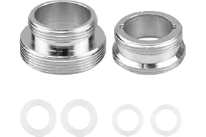 posionks M22 À M24 adaptateurs de robinet Adaptateur de Filetage Robinet M22 à M28 pour Robinet De Cuisine et Salle de Bain 2 Pièces