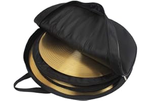 JULYKAI Stoff 21 Zoll Beckenetui, verschleißfeste Trommel-Becken-Tasche, zur Aufbewahrung von Becken zur Aufbewahrung von Trommelstöcken