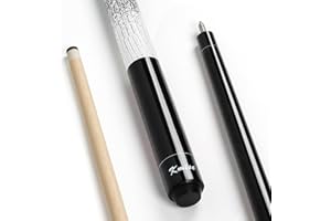 Kmise Professioneller Billardqueue mit geringer Ablenkung, 147 cm, kanadisches Hartahornholz, 13 mm Lederspitze, 3D-Anti-Rutsch-Griff, präzise Kontrolle für Erwachsene/Anfänger/Profis