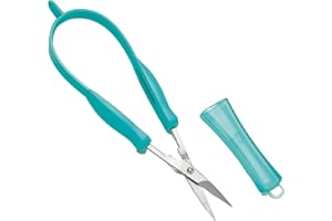 PETA Easi-Grip Nail Scissors with Protector - Self-Opening Stainless Steel Scissors - Ergonomic, Precision, and High Strength - Ideal for Anyone with Weak Hands, Poor Grip or Tremors
