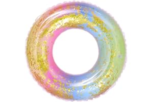 FUNNYHOMESTYLE Pool Inflatable Swim Ring Inflatable Ring Pool Floats Rubber Ring for Kids Pool Ring Water Sports Toys Girls Boys Summer Swimming Pool Beach Toys