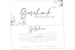 ‎EUMMEL 25 Blanko Gutscheine zum selbst Ausfüllen Nagelstudio Friseur Kosmetik Massage Wellness Fußpflege Blanko Gutschein Vorlage Gutscheinkarte Geschenkgutschein (Weiß F26)