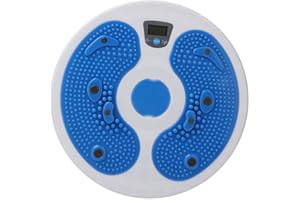 DEMERAS Cintura Twister Plate Disco Equipo de Ejercicio Aeróbico para Y Caderas Tabla Ejercicios Giratoria Abdominales Disco Equilibrio Giratorio Equipo Electrónico de Fitness para Contar Calorías