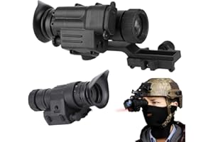 Alupre PVS-14 Black Plastic Waterproof Digital HD Infrared IR Night Vision Monocular Telescope compatible with Patrol