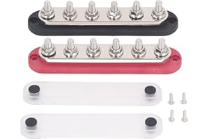 SPACNANA 2 Pz M8 300A Bus Bar Piatti in Ottone Terminali in Acciaio Inossidabile Blocco di Distribuzione Dell'alimentazione per Automobili Auto Barche Navi