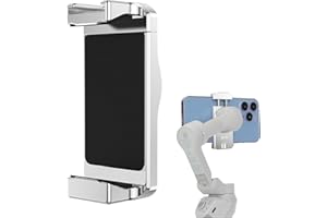 HAFOKO OM6 Metall Magnetisch Telefon Halter Magnetic Holder Mit Kalter Schuh für Mikrofon Smartphone Stativ Montieren Kompatibel für DJI OM 6/OM 5/OM 4 Phone Handlich Gimbal Stabilisator Zubehör