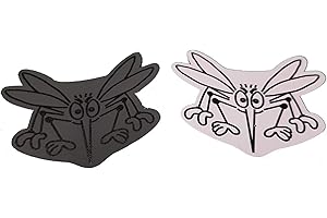 FlyEx Magnete anstatt Aufkleber Sticker für Fliegengitter Insektenschutz Reparatur-Set Vogelschlag Netze Türen Fenster Schiebetüren Spannrahmen (Mücke klein grau)