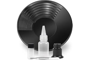 FAELNK Bandeja de Lavado de Oro Bateas Oro 38,5 x 8,5cm Herramienta de Lavado de Metal de Plástico Herramienta Manual de Panorámica Dorada para la Exploración de Principiantes