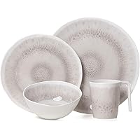 Melamin Camping Geschirr Set 4 Personen Amboss Design 16 Teilig + Gläser Wassergläser Weingläser Champagner-Gläser…