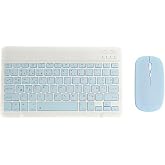 HEARTZ KEY 01 KABLOSUZ BLUETOOTH WİRELESS T&Uuml;M&Uuml; T&Uuml;RK&Ccedil;E KARAKTERLİ i &uuml; ğ harfleri bulunur KLAVYE MOUSE SETİ (A&Ccedil;IK MAVİ)