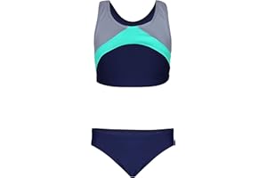 Aquarti Mädchen Sport Bikini Racerback Bustier & Bikinislip