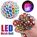 Produktbild Homgomco Neue LED Squeeze Grape Toys Ball Weiß Wind Mesh Soft Ball 6,5 cm