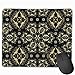 Produktbild Seamless Black and Gold Mandala Pattern Personalized Design Mauspad Gaming Mauspad with Stitched Edges Mousepads, Non-Slip Rubber Base, 300 x 250 x 3 mm Thick - Best Gift Idea
