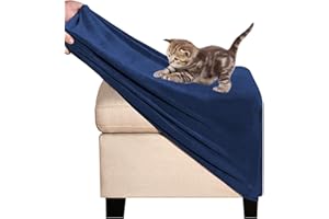 ZEAINK Ottomane Schonbezug Hockerbezug 40x40/50x50/60x60 Hocker Husse für Fußhocker Quadratisch, Stretch Bezug Ottomane Abdeckung Überzug Hocker Protector Waschbar Hockerabdeckung ( Color : #17 , Size : 50x5