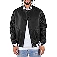 Shaka Wear Mens Padded College Baseball Varsity Bomber Jacket S to 3XL