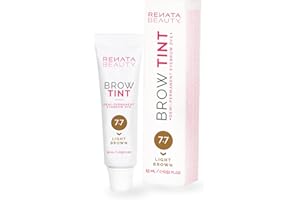 RB RENATA BEAUTY Renata Beauty Tinta per Sopracciglia 15 ml – Colore per Sopracciglia Premium – Tintura per Sopracciglia Personalizzabile Durata 4 Settimane – Colore Delicato – 4 Colori Disponibili [Marrone Chiaro]