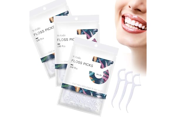 Y-kelin Fil dentaire-300 pièces cure-dents de soie dentaire, bâton de dents, cure-dents, cure dent, nettoyage des dents(300pcs)