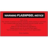 PARKING WARNING NOTICES EASY TO REMOVE X 10 (NO PARKING NOTICE FOR PRIVATE PROPERTY)