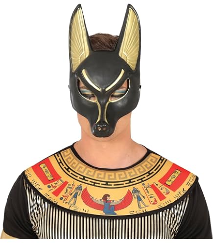 Ägyptisches Pharao-Kostüm Für Kinder 7–9 Jahre – Schwarz-goldene Tunika Mit Accessoires