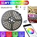 Produktbild ABelle Bluetooth LED Streifen 10M RGB Nicht Wasserdicht 32.8ft 5050 SMD LED Lichtleiste iOS Android Fernsteuerung 16 Millionen Farben Einstellbar Smartphone App Scannen für Zuhause Wohnzimmer Küche Bar Licht Dekoration