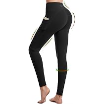 Conturve Leggings Da Donna A Vita Alta Con Tasche, Pantaloni Yoga Elasticizzati Con Controllo Della Pancia, Tasca Per Telefono